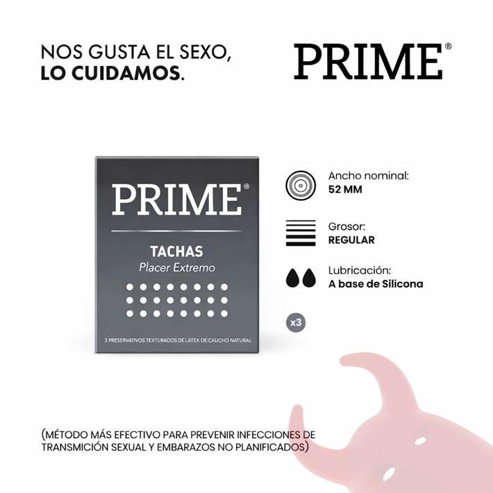 Preservativo Prime Tachas